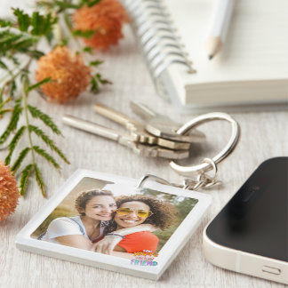 Happy Friendship Day BEST FRIEND PHOTO Key Ring