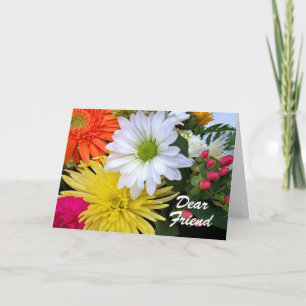Happy Friendship Day Flower Arrangement Card