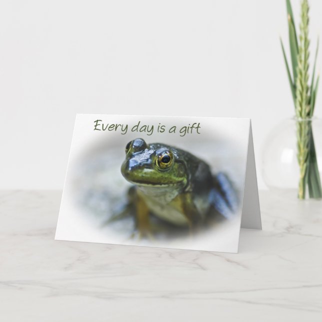 Happy Frog Encouragement Card (Front)