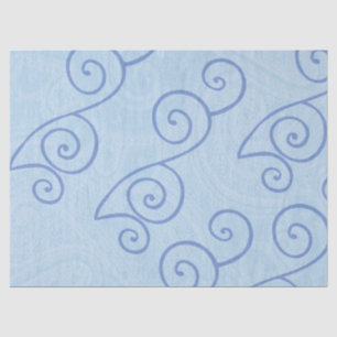 Happy Frog In Spring BLUE Tissue Paper