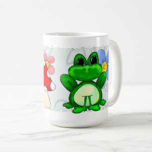Happy Frog In Spring Coffee Mug