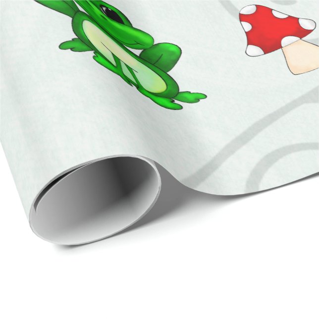 Happy Frog In Spring PATTERN Wrapping Paper (Roll Corner)