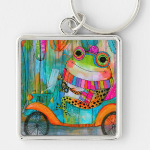 Happy Frog Joyful Roadside Adventure Key Ring