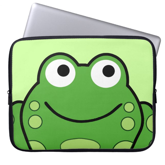 Happy Frog Laptop Sleeve (Front)