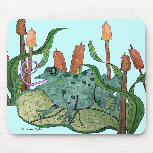 Happy Frog Mouse Mat (Front)