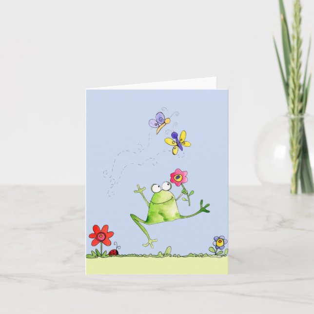 Happy Frog - Note Card (Front)