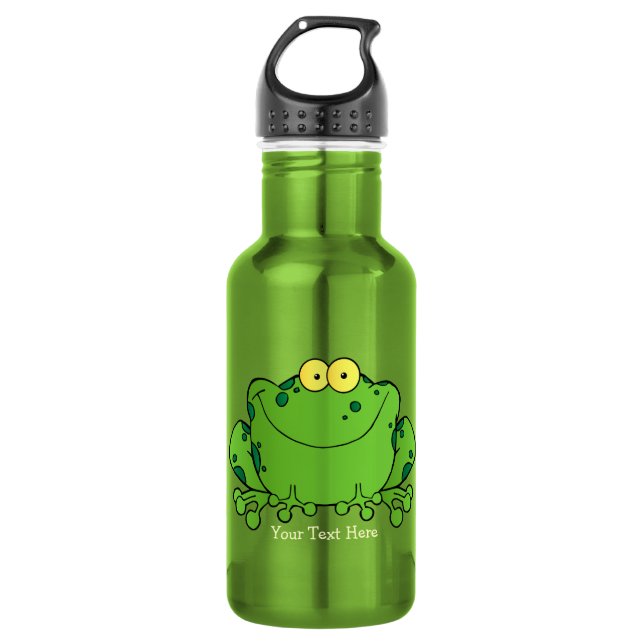 Happy Frog (personalised) 532 Ml Water Bottle (Front)