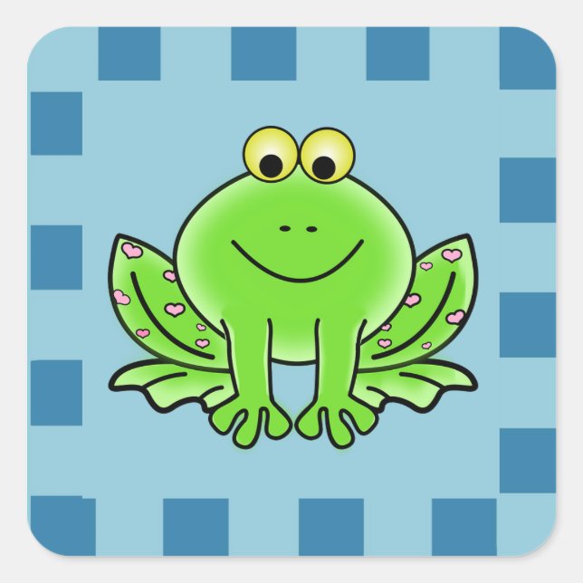 Happy Frog Sticker (Front)