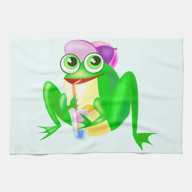 Happy Frog Sunny Kitchen Towel (Horizontal)