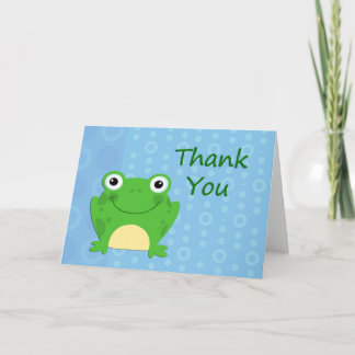 Happy Frog Thank You Card