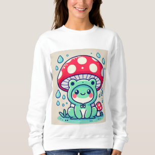 Happy Frog & Umbrella 🐸☔ Sweatshirt
