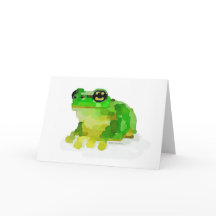 Happy Frog Watercolor Greeting Card