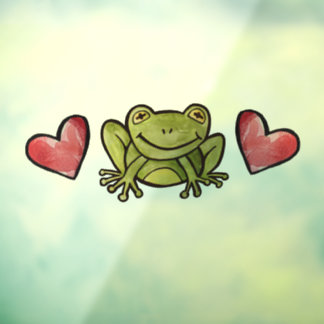 Happy Frog                                         Window Cling