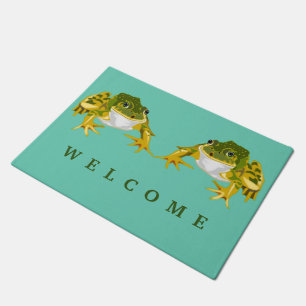 Happy Frogs Doormat Welcome - Your Colour or Text