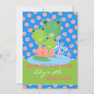 Happy Frogs Invitation