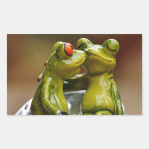 Happy Frogs Rectangular Sticker
