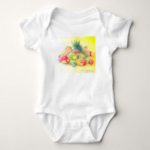 Happy fruits baby bodysuit