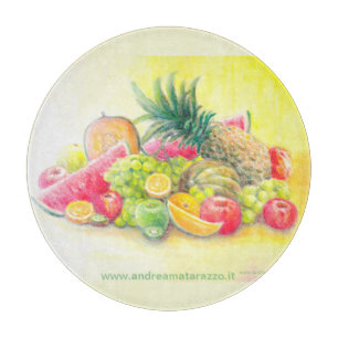 Happy fruits cutting board