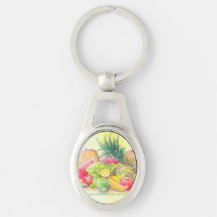 Happy fruits key ring