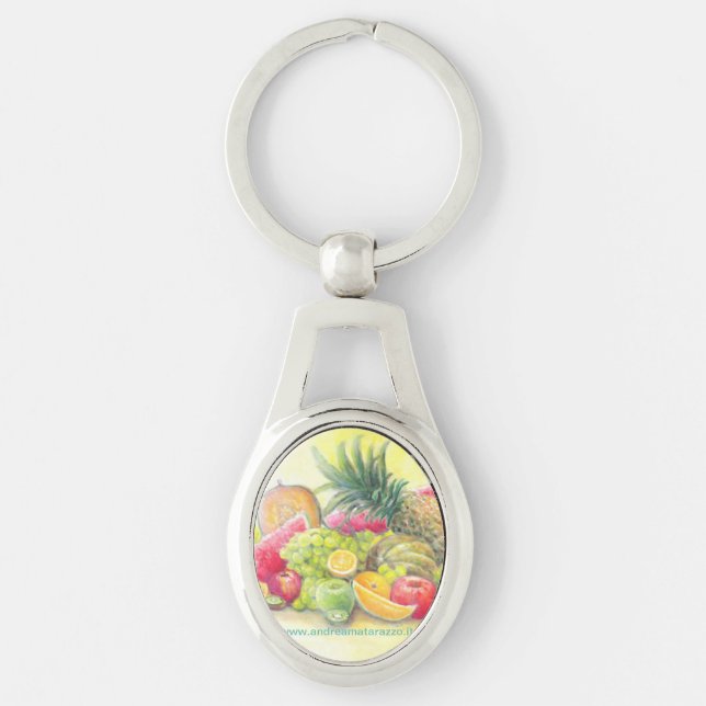 Happy fruits  key ring (Front)