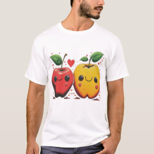 Happy Fruits Love Couple - Unique Fashion Style" T-Shirt