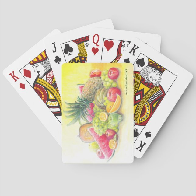 Happy fruits   playing cards (Back)