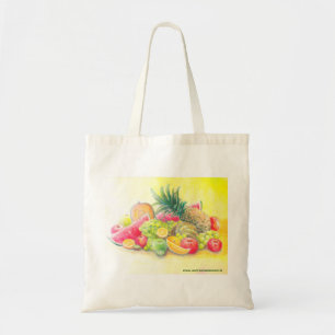 Happy fruits   tote bag