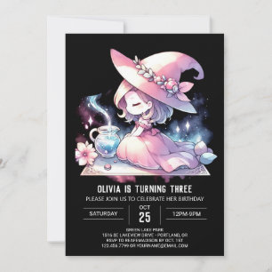 Happy Fun Wizard Birthday Invitation