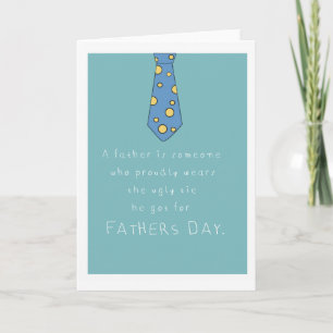 Happy funny fathers day card