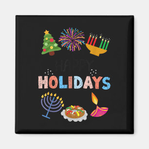 Happy Funny Holidays Diwali Kwanzaa Hanukkah Chris Magnet
