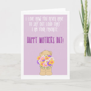 Happy funny mothers day card
