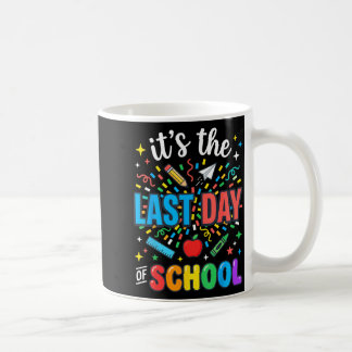 Happy Funny Retro Teacher Student Summer Last Day Coffee Mug