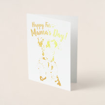 'Happy Fur Mama's Day!' Belly Rub Dex, Foil Card