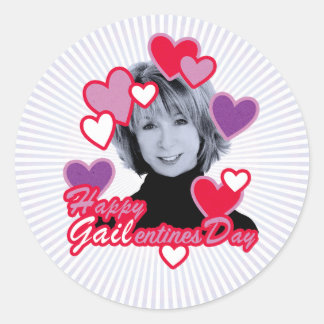 Happy Galentines Coronation Street's Gail Platt Classic Round Sticker