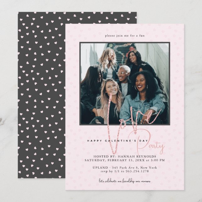 Happy Galentine's Day Brunch | Photo Invitation (Front/Back)