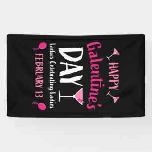 Happy Galentine's Day February 13 Banner