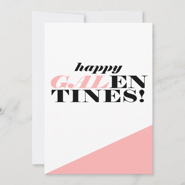 Happy Galentine's Day Greeting Card (Front)