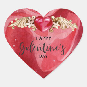 Happy Galentines Day Heart Sticker