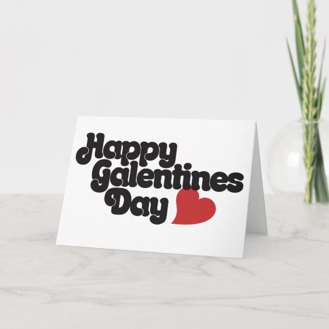 Happy Galentines Day Holiday Card (Front)
