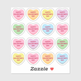 Happy Galentine's Day pastel custom candy hearts