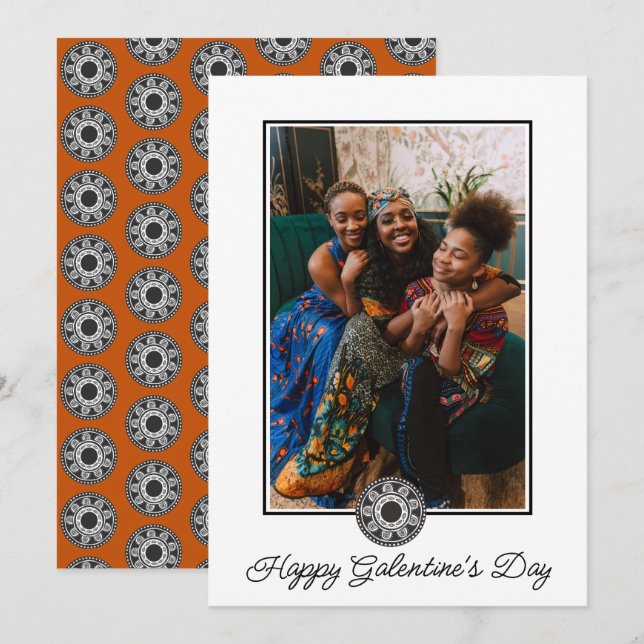 Happy Galentine's Day Photo Women BFF Besties Holiday Card (Front/Back)