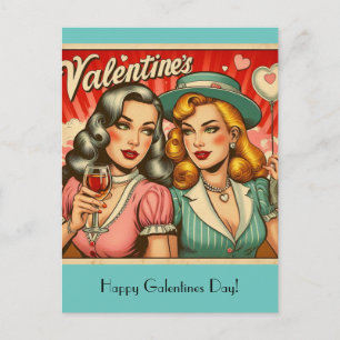 Happy Galentines Day Postcard