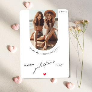 Happy Galentine's Day To My Best Friend Photo Holiday Card