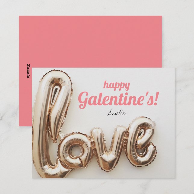 Happy Galentine's Holiday Card (Front/Back)