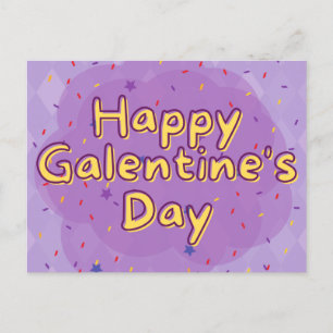 Happy Galentine's Platonic Valentine Postcard