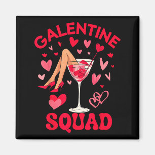 Happy Galentines Squad Valentine's Girls Day Febru Magnet