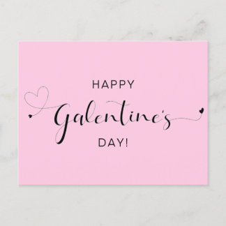 Happy galentine's Valentine's Day Friendship Holiday Postcard