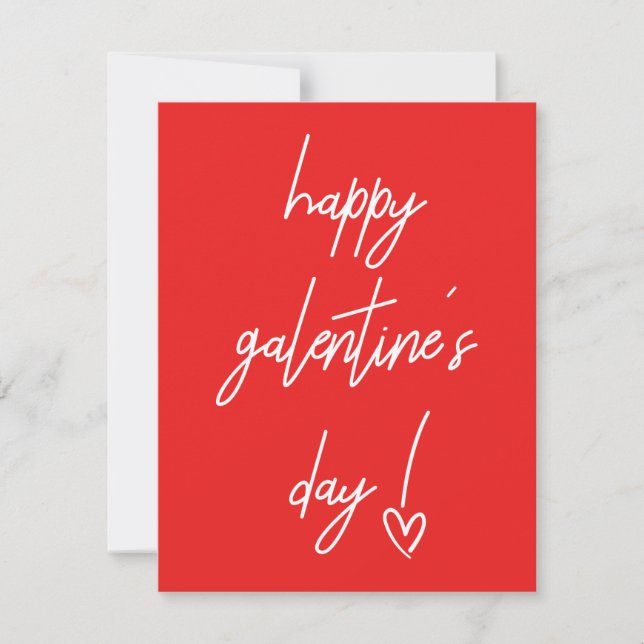 Happy Galentine's Valentine's Holiday Card (Front)