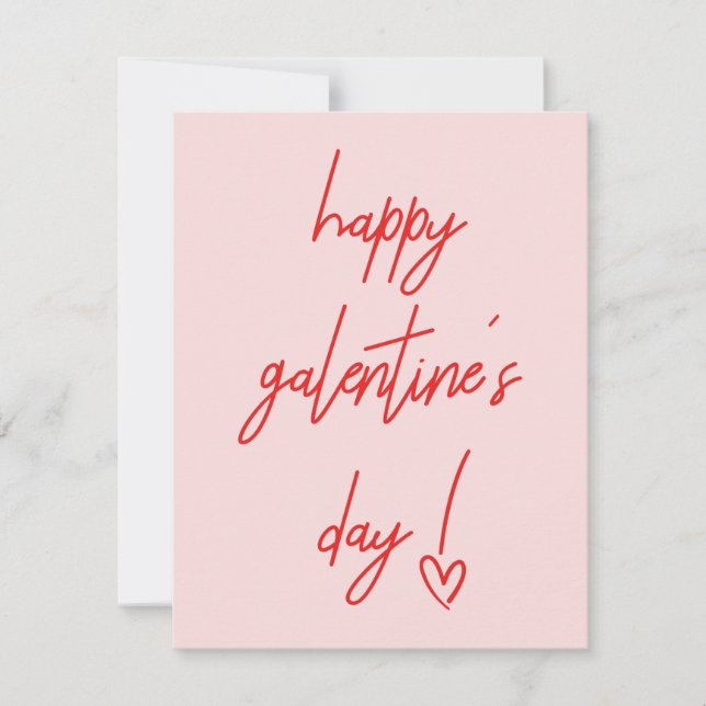 Happy Galentine's Valentine's Holiday Card (Front)