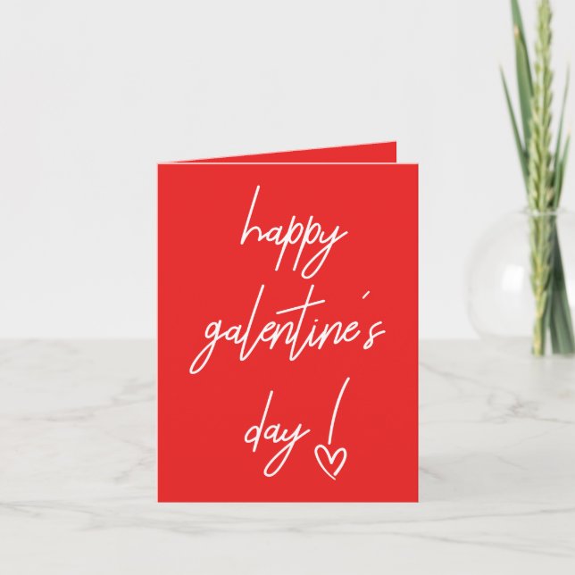 Happy Galentine's Valentine's Holiday Card (Front)
